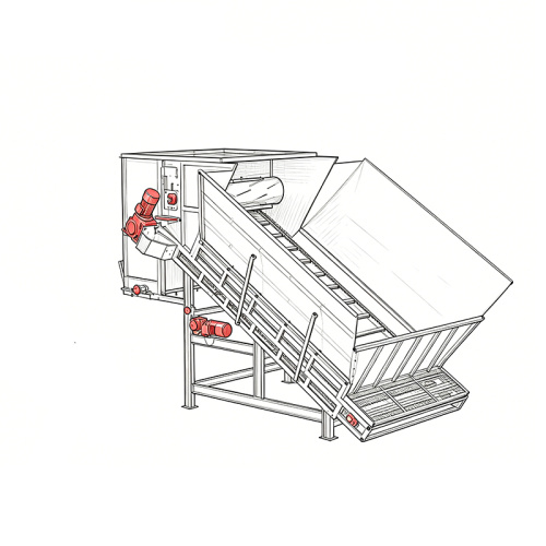 Riempitore di bunker per compostaggio