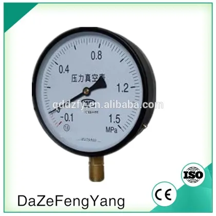 4" wika type compound pressure gauge