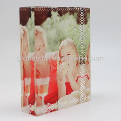 Small Square Heat Transfer Crystal Image Sublimation Crystal Photo Frame