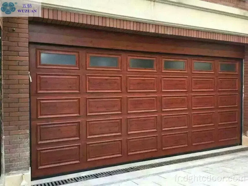 Portes de garage côtelées de haute qualité approuvées de haute qualité