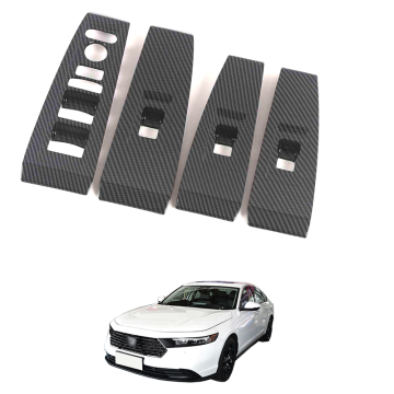 2023 Honda Accord Abs karbon fiber iç aksesuarlar - OEM pencere kaldırma anahtarı kapak dekorasyonu