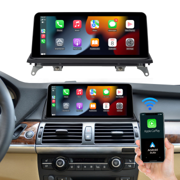 10.25 Inch Touch Screen Car Dashboard for BMW X5/X6 E70 E71 with Apple CarPlay, Android Auto, Mirrorlink, and GPS Navigation