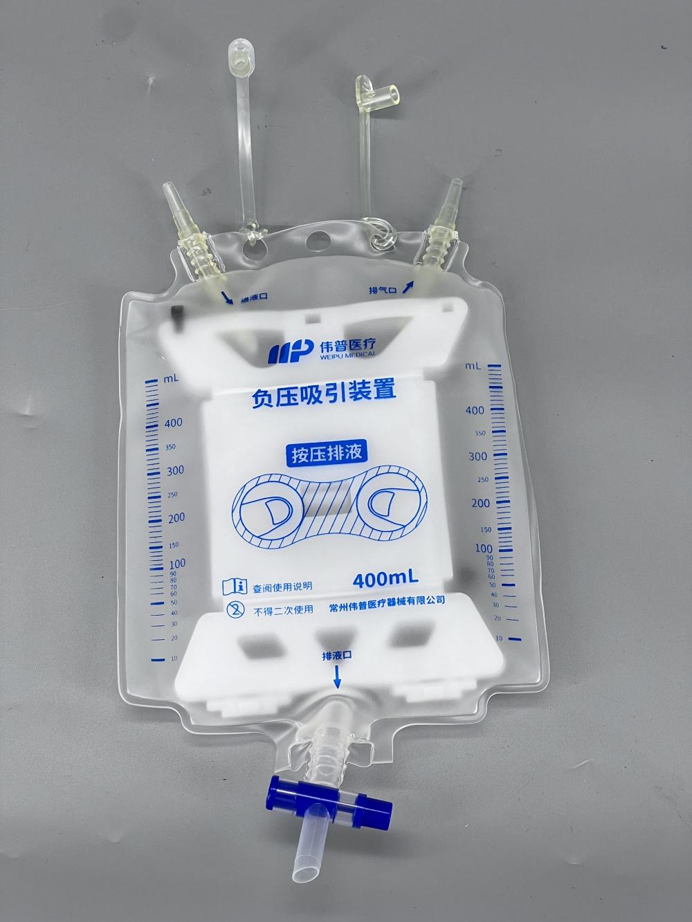 PVC Medical Closed Wound Drainage System Suction Drainage