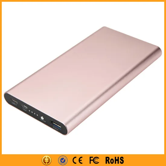 2017 QC3.0 12 Volt Power Bank 10000mAh with Slim Metal Case