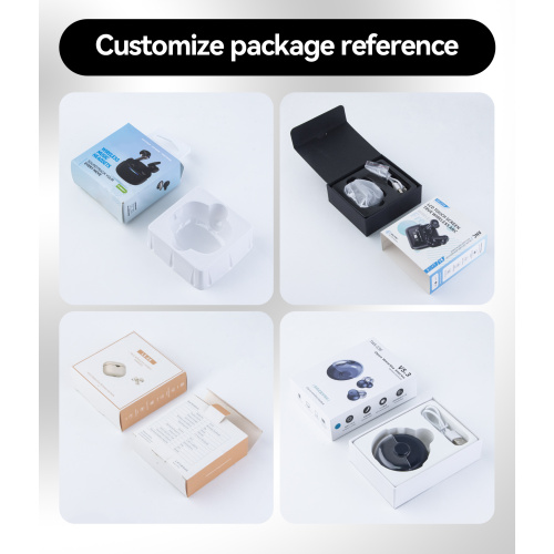 Wireless multiple colors TWS earbuds transparent