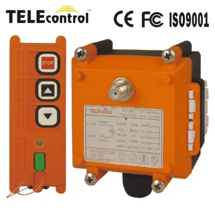 Remote control with electric hoist F21-2S single speed industrial remote control for electric hoist