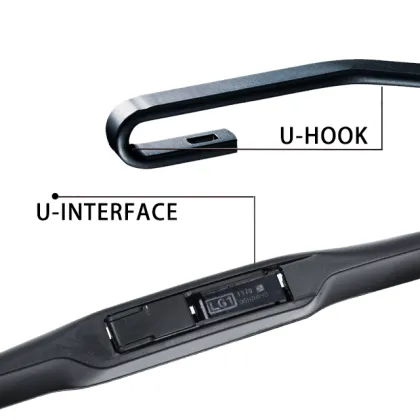 Car accessories Factory wholesale U -hook 14-28 car windshield mitsuba wipe three stage hybrid wiper blades for toyota blade car