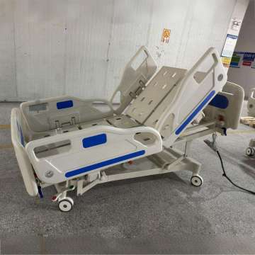 Five-Function Electric Hospital Bed with Stainless Steel and ABS Rails