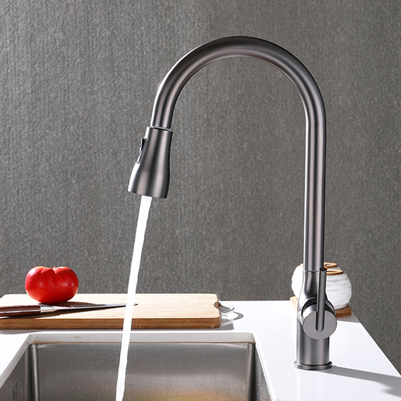 2022 น้ำทองเหลืองแตะดึงออกมา kkitchen faucet