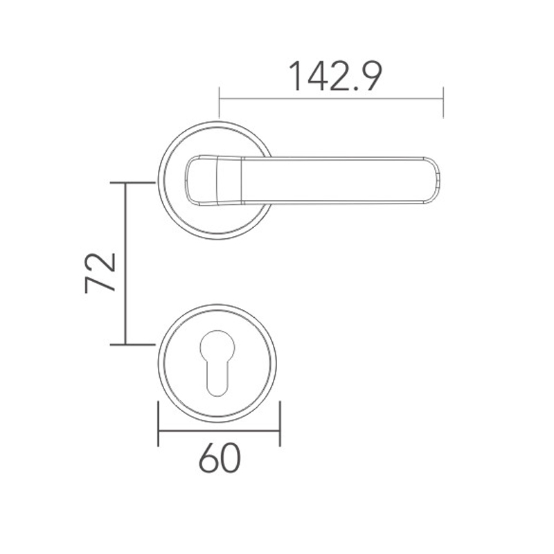 Stainless steel split lock