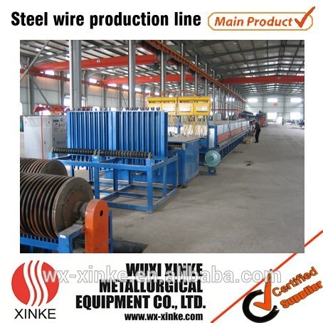 Automatic spring steel wire hardening production line