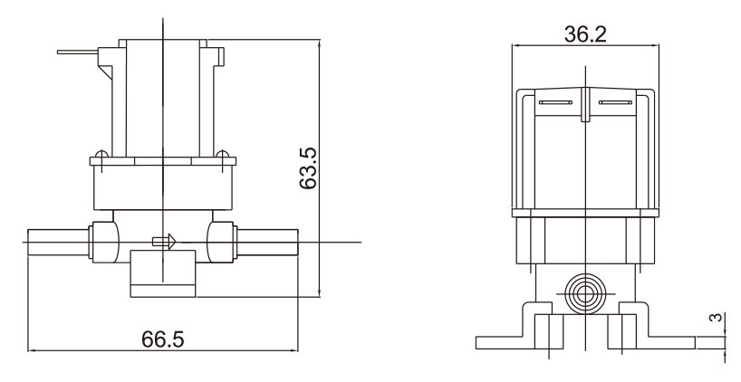 Plastic RO System Water Solenoid Valve For Domestic