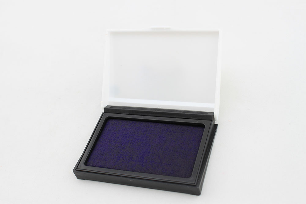 violet plastic felt stamp pad with good quality