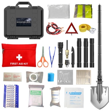 Outdoor Survival First Aid Shovel Kit: Car Emergency Tool Kit