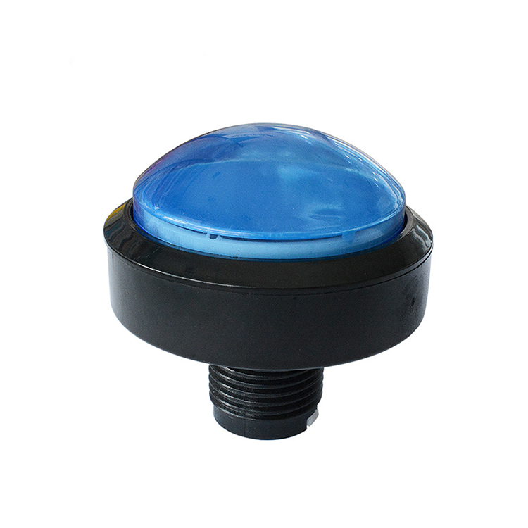 Bouton Push à arcade rond de forme de dôme LED de 60 mm