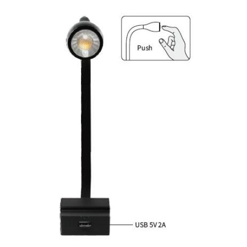 2700K Warm Light USB Rechargeable LED Reading Light