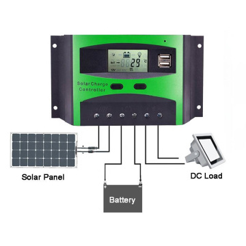 12V 24 V Auto Solar Panelu Kontroler ładowania - PWM 20A 30A 40A 50A 60A