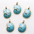 Classic Alloy Sea Snail Enamel Beads 100pcs Diy Craft Accessory Fashion Pendants Charms Kawaii Ornament Store