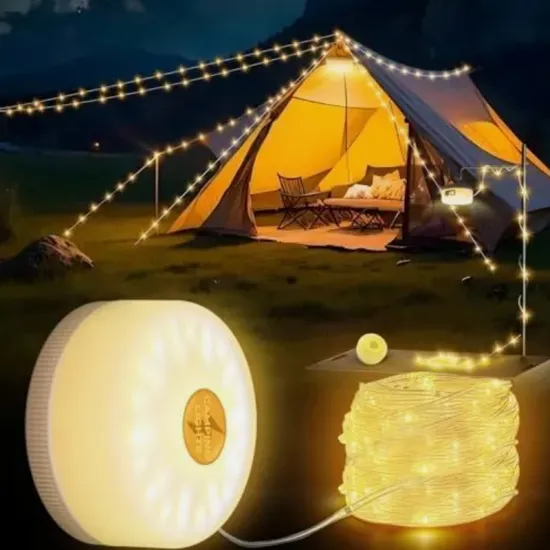 Portable Outdoor Tent Hanging Lamps - USB Rechargeable LED Camping Lantern Lights