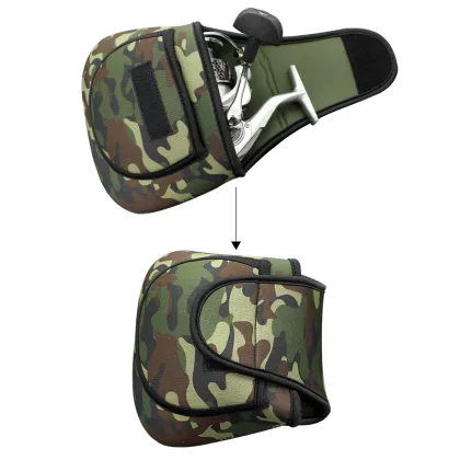 Camouflage Durable Fishing Reel Bag for JK S M L Spinning Reels
