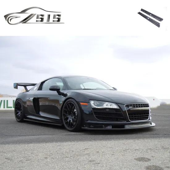AD R8 APR Carbon Fiber Side Skirts for R8 Bumper Extension and Diffuser Lips