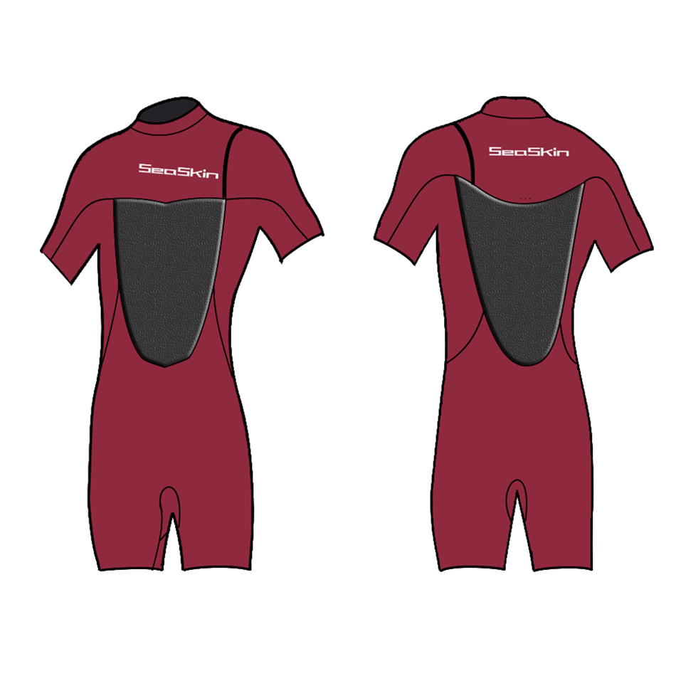 Hombres de piel de mar 2 mm Neopreno sin cremallera Surfy Surfing Wetsuit