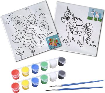 Custom High-Quality Drawing Gift: Non-Toxic Wooden Canvas Painting Kit