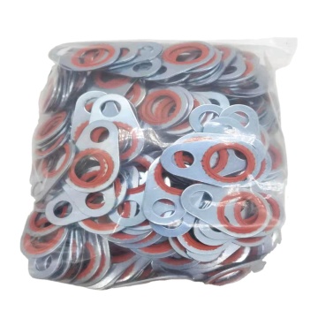 HVAC Auto a/c ac compressor washer gasket kit silver shaft seal