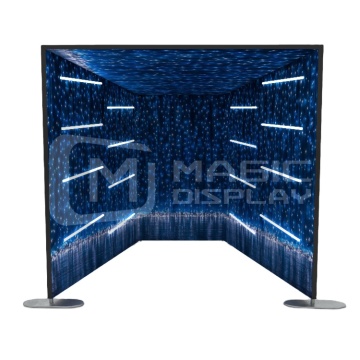 LED-Lit Photo Booth Enclosure with 360-Degree Backdrop for Drop Shipping