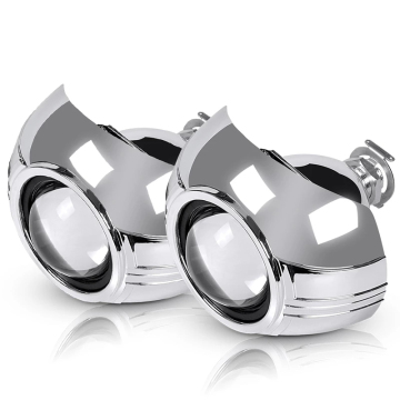 CQL 2.5 Inch Universal Bi-xenon Projector Kit with H1 HID Bulb for H4 H7 Car Headlights - DIY Retrofit