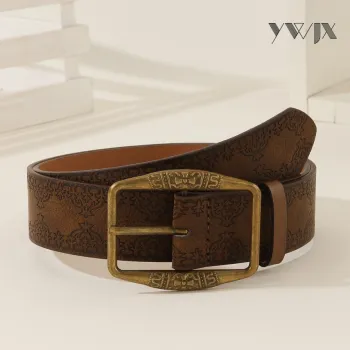 Retro Cowboy Brown Alloy Women's Belt