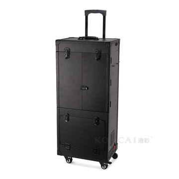 Black Professional Portable Large Cosmetic Case