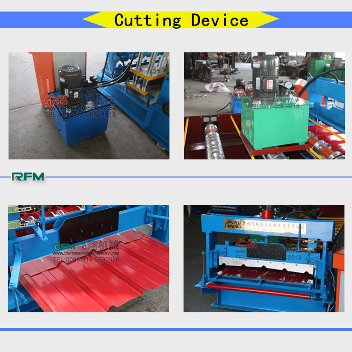 Building material corrugated roof tile making machine