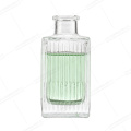 Flat square bayonet glass perfume diffuser bottle