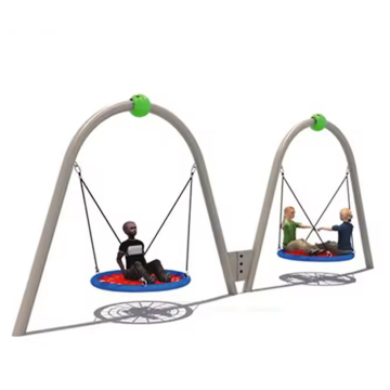 Iron Swing Set for Outdoor Playground Equipment Toys Kids