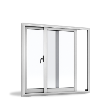 steel frame sliding clean window