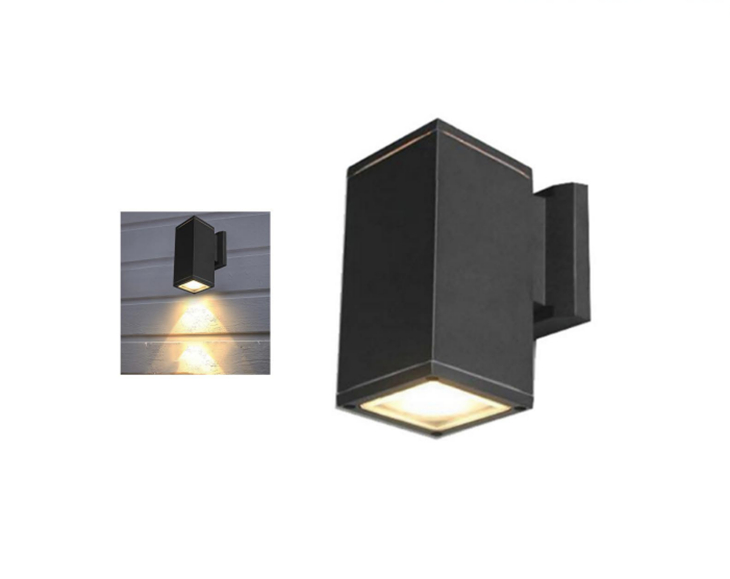 Two-way wall light for outdoor patio