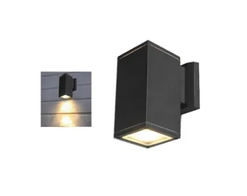 Two-way wall light for outdoor patio