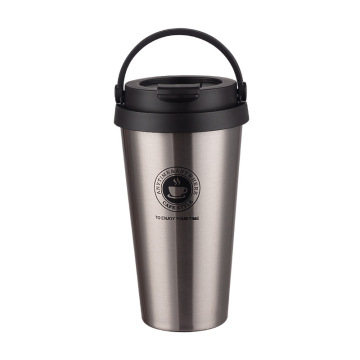 Reusable Stainless Steel Insulated Tumbler with Powder Coated Finish: The Ultimate Travel Mug for Coffee Enthusiasts