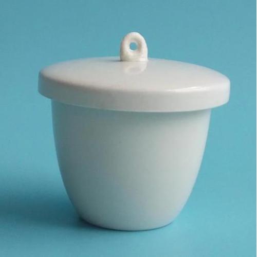 Medium Form Glazed Porcelain Crucibles With Lid 5ml