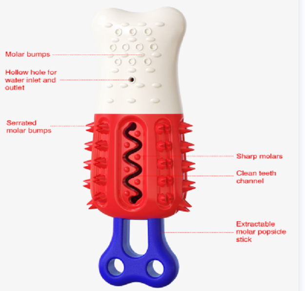Dog Chew Toy Ice Bar Details 2