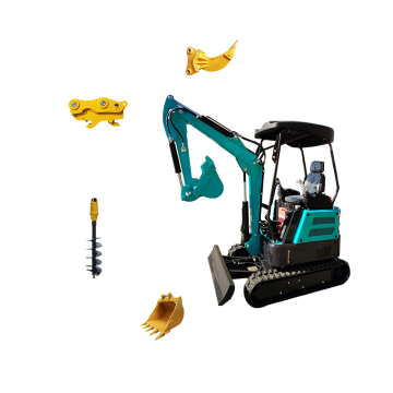 Escavatore diesel piccolo con sistema idraulico completo e cabina chiusa