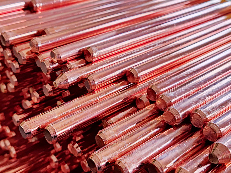 5/8 X 8 stop zemnící tyč měděný plášť