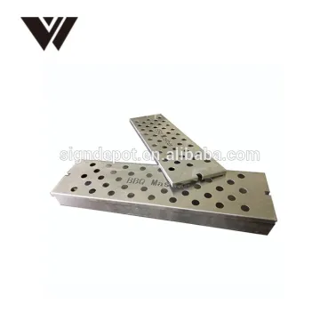 Facotry hot sell BBQ Smoker Box with holes on the lid Using on meat fumigation for wood chip
