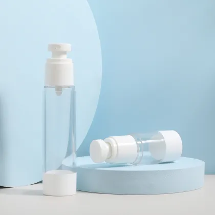 Transparent Lotion Bottle Cosmetic Packaging Airless Bottle