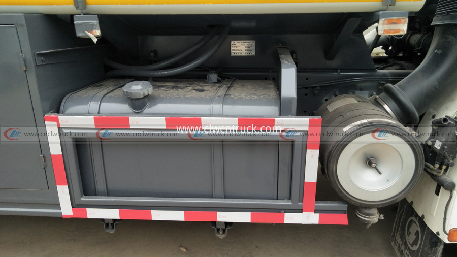 oil tank of fuel delivery truck