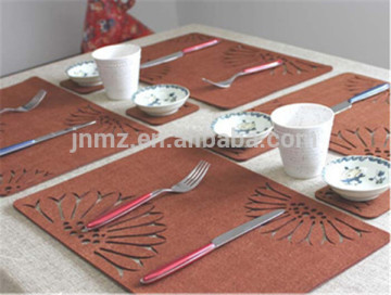 Make to order laster cut felt placemat