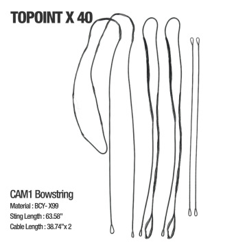 BCY-X99 Bow String Replacement Guide for Topoint, Reliance, Breth, and Stronghold Target Compound Bows: X40, X38, Reliance36 & 38