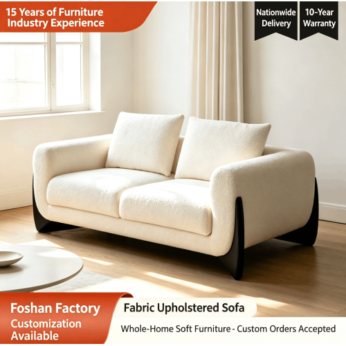 Sofa Fabrik Gaya Krim Baharu Untuk Ruang Tamu Kecil