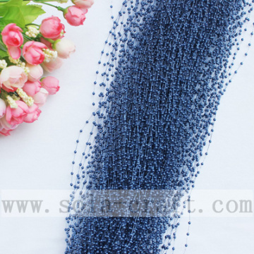 Sapphire Color Imitation Pearl Beaded Strand String Garland Patterns